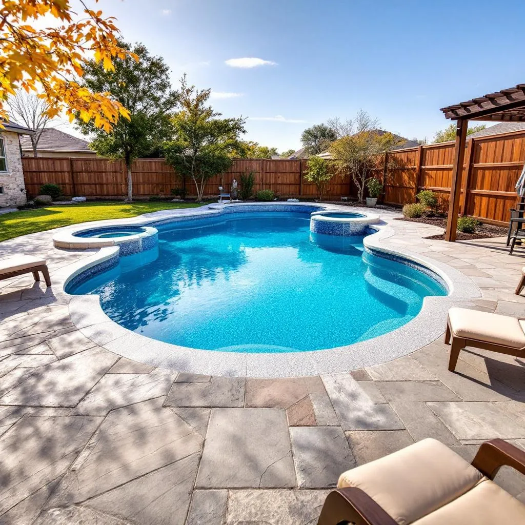 Quartz aggregate pool finish