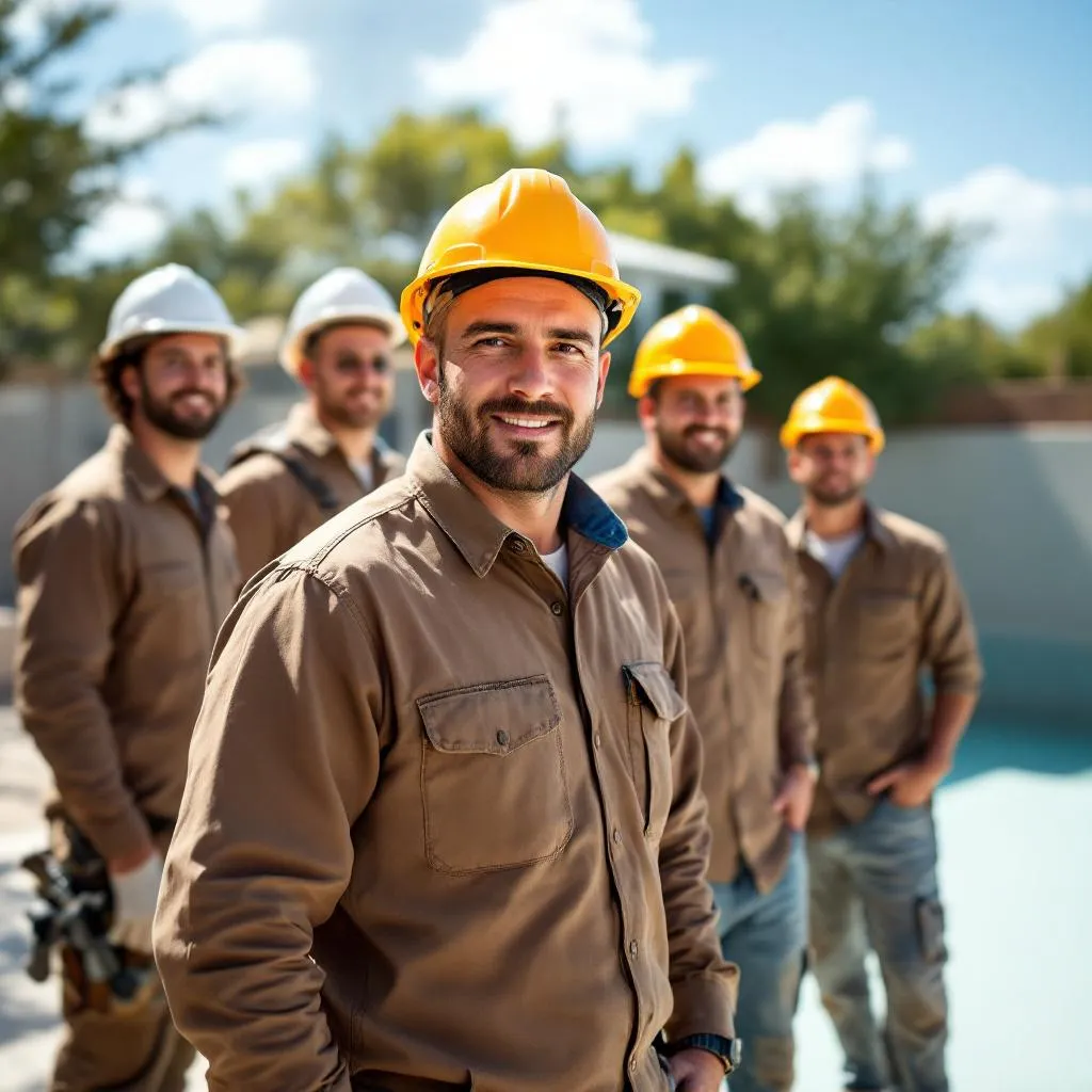 Alamo Pool Resurfacing team