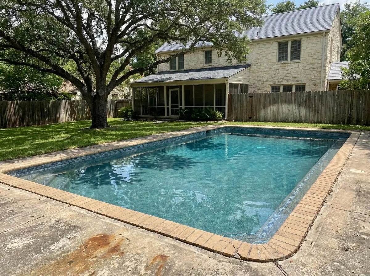 Finished pool resurfacing in Alamo Heights San Antonio
