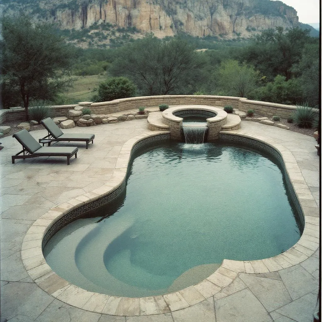 Before: dated pool in Boerne