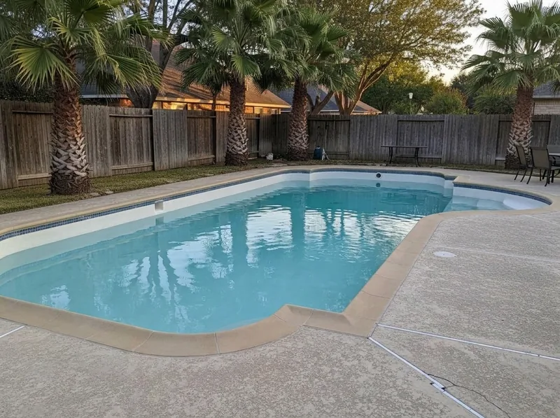 White plaster pool resurfacing San Antonio