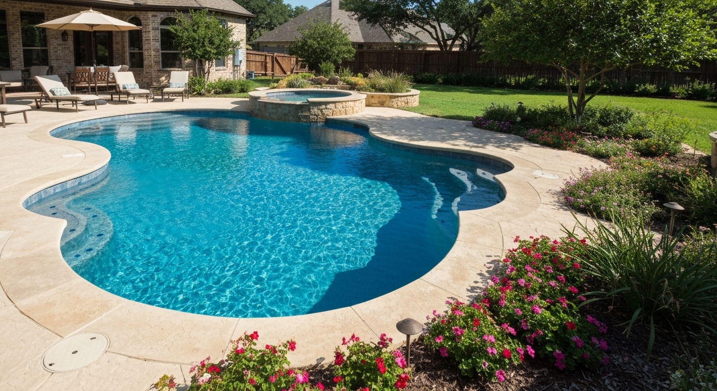 Pool resurfacing in Boerne, Texas