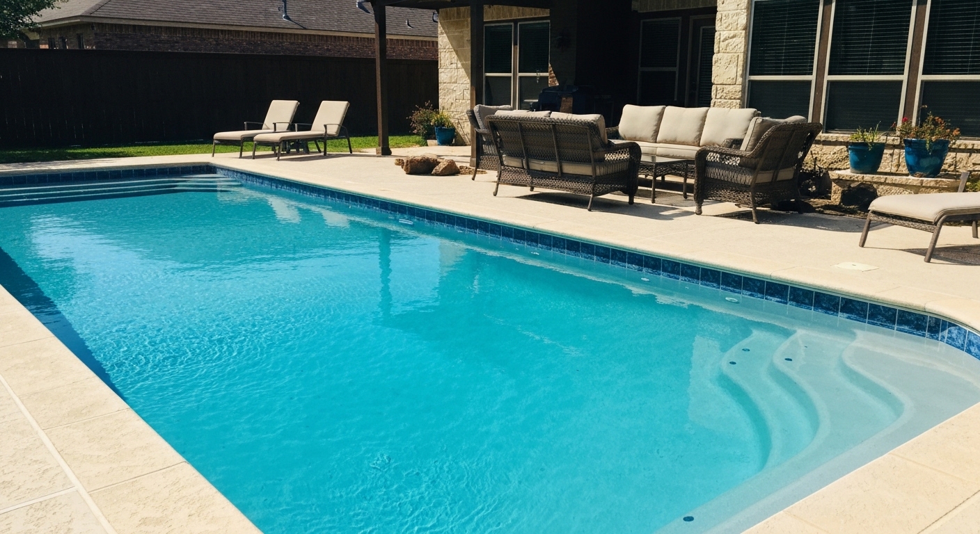 Pool resurfacing in Helotes, Texas