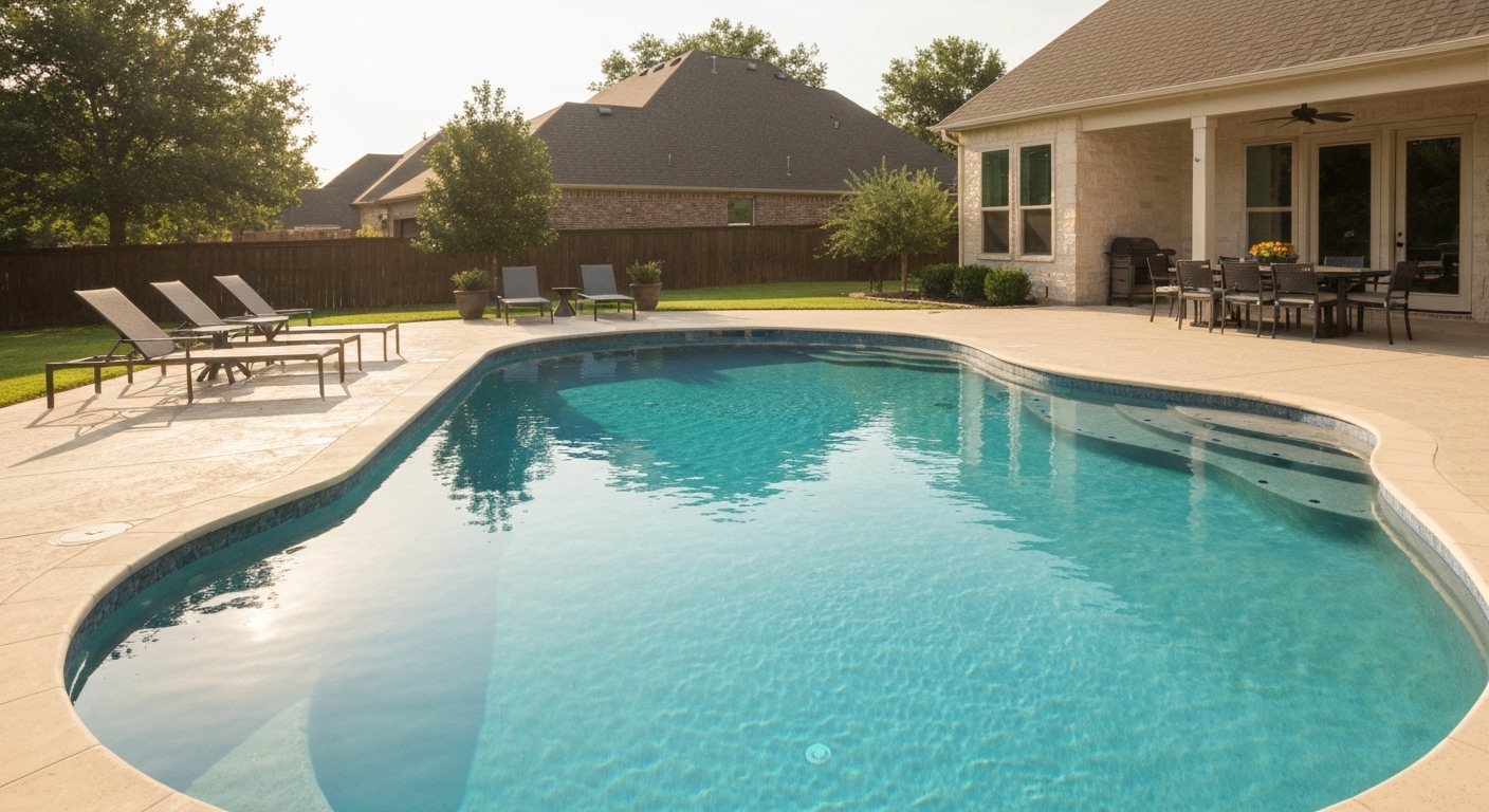 Pool resurfacing in Live Oak, Texas