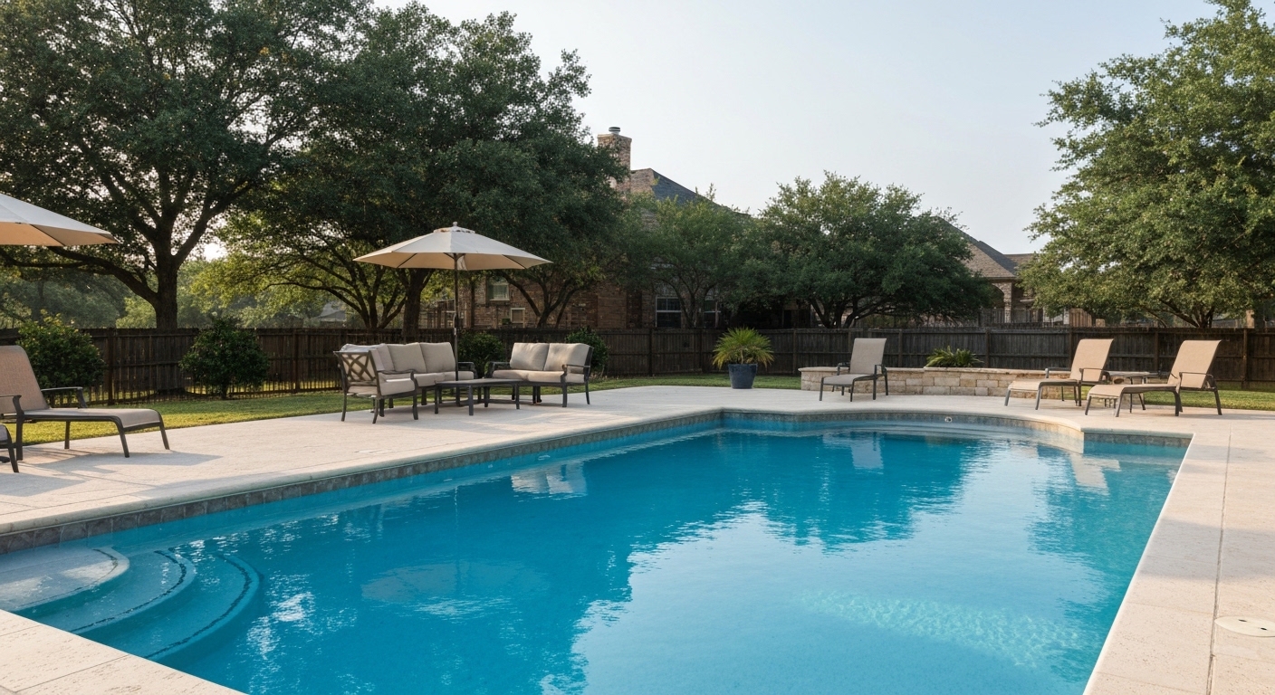 Pool resurfacing in New Braunfels, Texas