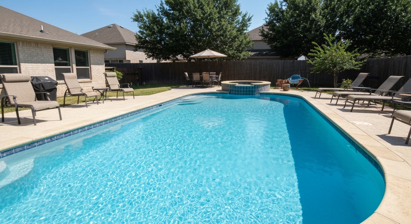 Pool resurfacing in Universal City, Texas